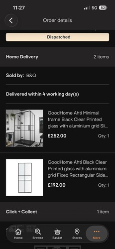 Goodhome ahti black shower - b&q,