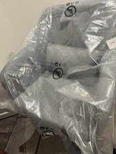 Swivel Linen Fabric Accent Chair for Living Room Contemporary Vanity Armchair wi