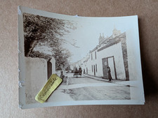 OLD PHOTO STREET HORSE CART GIRL HOUSES BARE MORECAMBE SOCIAL HISTORY PS 282