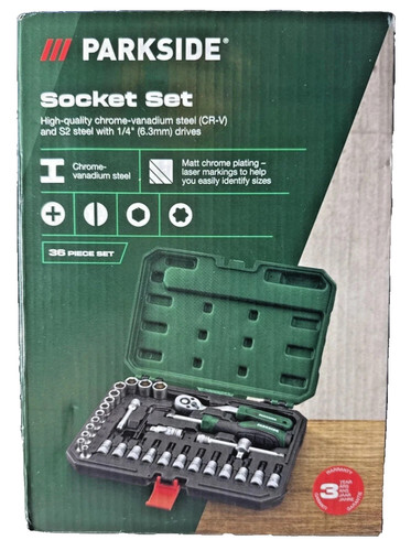 Parkside 36pc socket - parkside, 1/4"