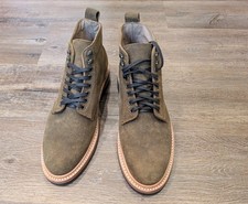 Taylor Stitch Trench Boot In Golden Brown Waxed Suede Men's Size 9.5 