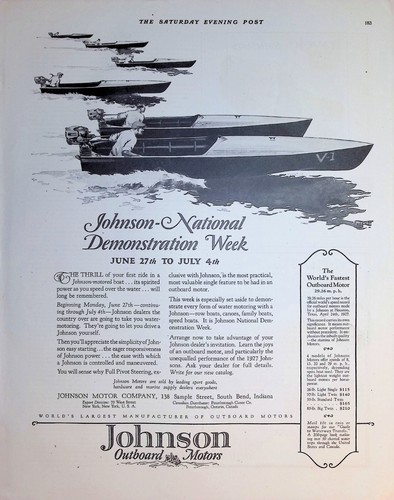 Original 1927 johnson outboard - original,