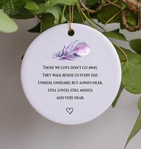Feather ceramic keepsake - ceramic, loved