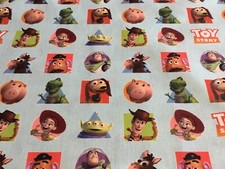 Disney Toy Story Characters 100% Cotton Fabric Fat Quarter 50x 50cm Craft sew