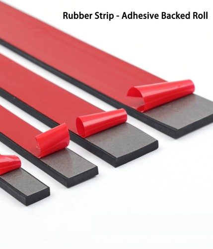 Rubber strip adhesive backed - strip,