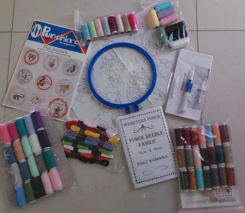 Punch needle starter kit with - needle,