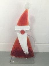 Nobile Glassware fused glass Santa Claus / Father Christmas Aneta Pawlowska