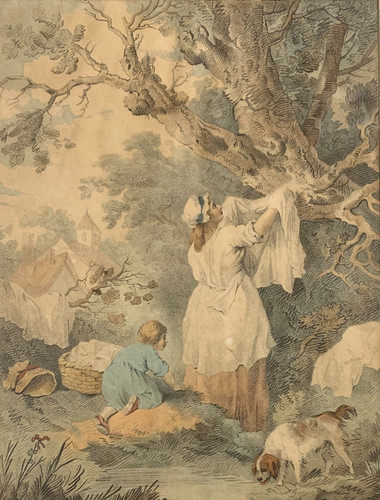 Antique hand coloured - hand,