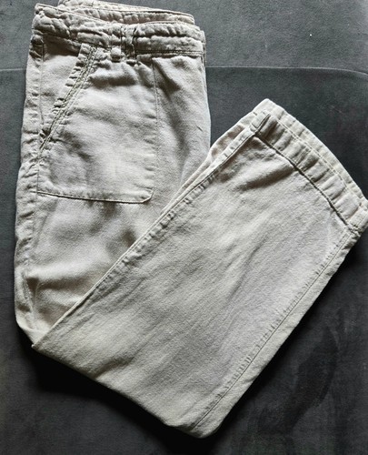 Mantaray linen cotton wide leg - linen,