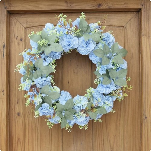 Carnation wreath faux - wreath,