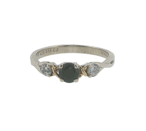 Sterling silver 9ct gold - &,