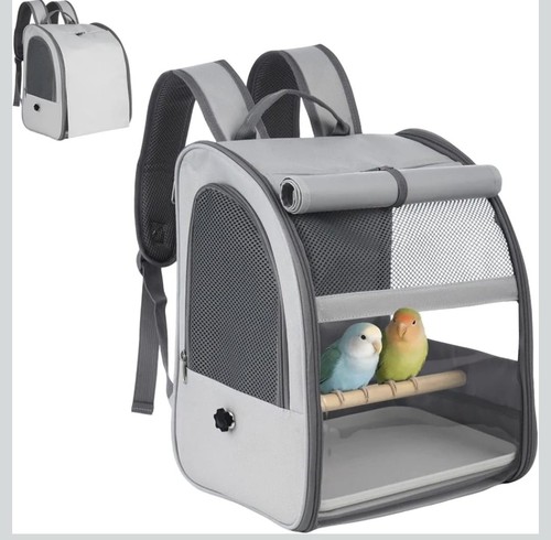Bird carrier bag with perch - bag,