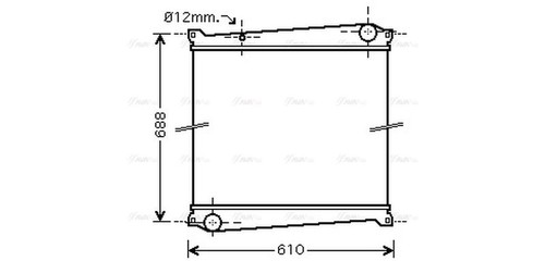 Ava coolant radiator - radiator, rta2379