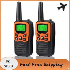 2X Long Range Handheld Walkie Talkie 8 km Two Way Radio FRS VOX 22 Channels UK