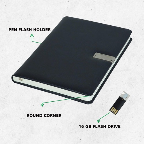 Notebook with 16gb usb - a5,