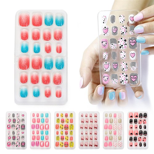 Kids stick nail fake nails - on,