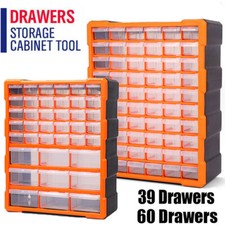 Multi Drawer Cabinet Storage Chest Garage Organiser Screw Nail Bolt Craft Bit UK