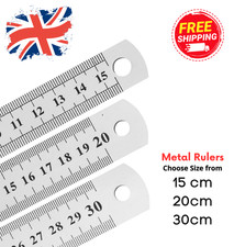 Double sided metal ruler - double,