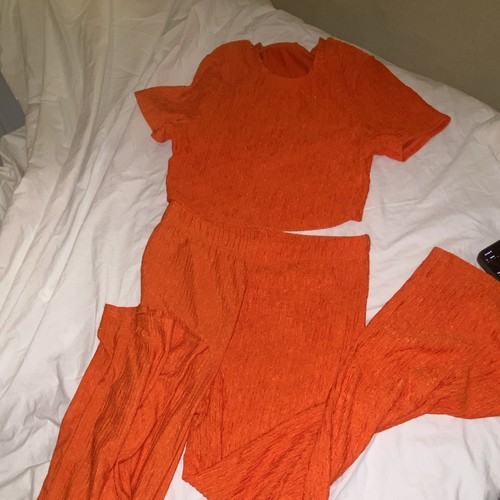 Women orange ribbed - women’s,