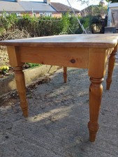 Pine farmhouse dining table - pine,