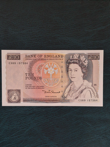 Ten pound note bank - -, £10