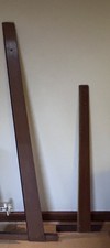 2 x Vintage Wooden Teak