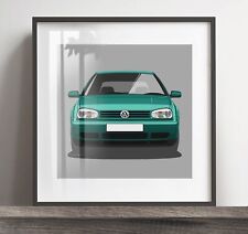 VW Golf MK4 Poster Print