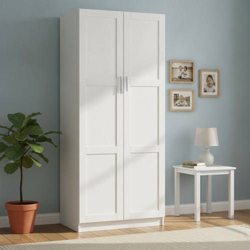 White door wardrobe - 2-door, with
