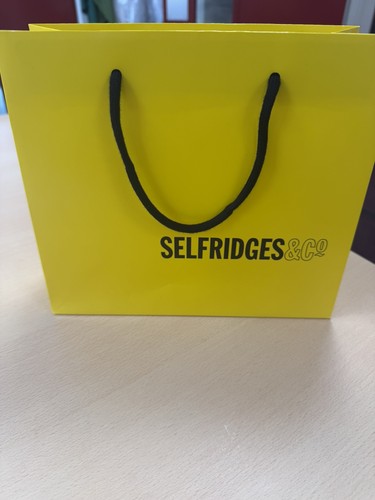 Selfridges small glossy yellow - small,