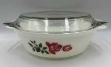 Pyrex June Rose Casserole