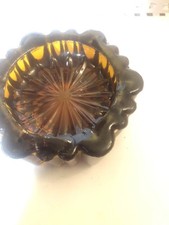 Antique Victorian Glass Piano Castor Cup repurposed as candle holders 