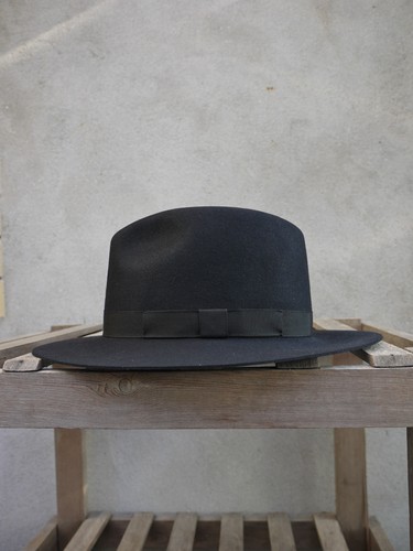Black crushable trilby olney - black,