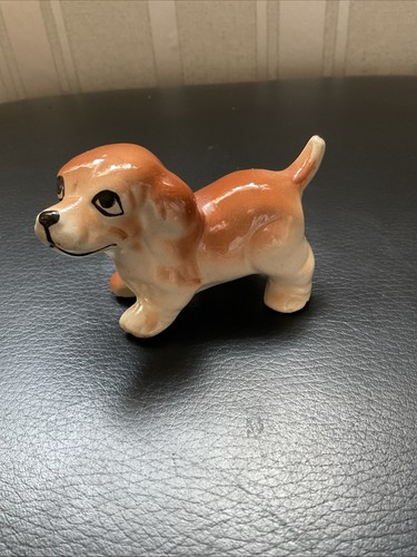 Vintage porcelain beagle - vintage,