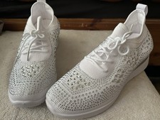 Women's Glittry Rhinestone Fashion Breathable wedge Sneakers