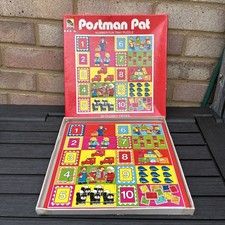 Vintage 1982 Postman Pat Fun Tray Puzzle  20 Pieces Complete In Box  BBC TV