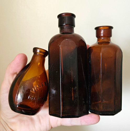 Vintage amber glass - vintage,