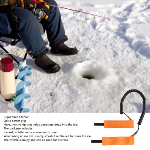 Retractable ice picks - (orange)retractable,