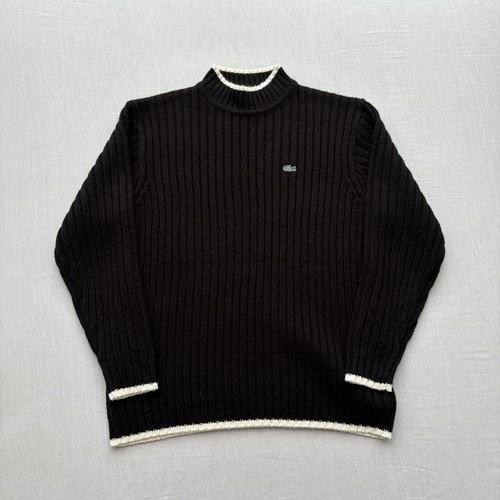 Vintage lacoste black ribbed - vintage,