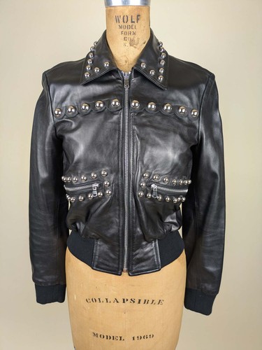 Red valentino black studded - red,