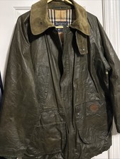 Vintage Burberry Novacheck Waxed Jacket (Barbour Style) Large