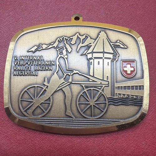 Vintage swiss bicycle - bicycle, medal