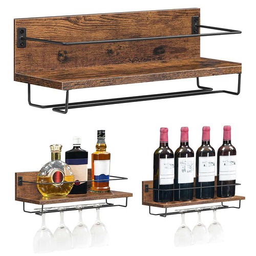 Wooden wall mounted - mounted, wine