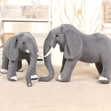 Large Grey Elephant Plush