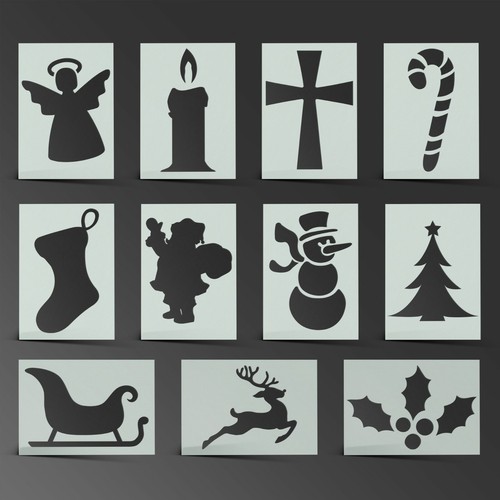 Chriatmas stencil xmas santa - chriatmas,