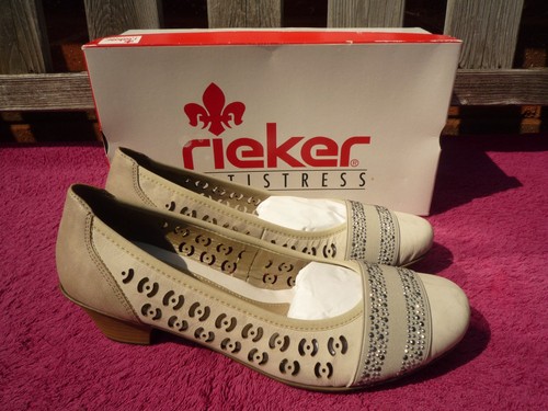 Rieker ladies beige leather - rieker,