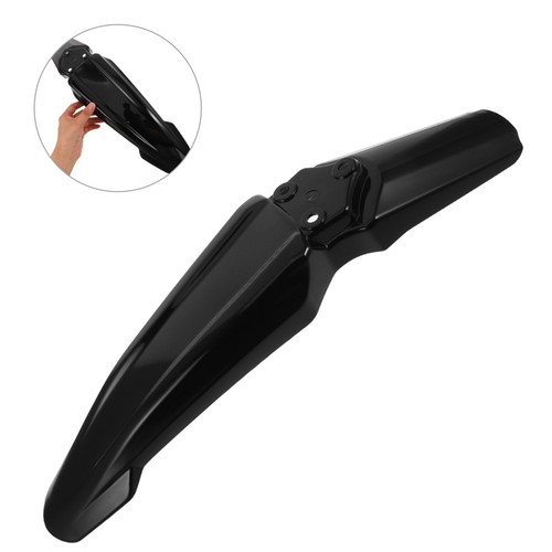 Black plastic motorbike - motorbike, front