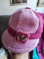 Harris Tweed Scotland Womens Baker Boys Cap
