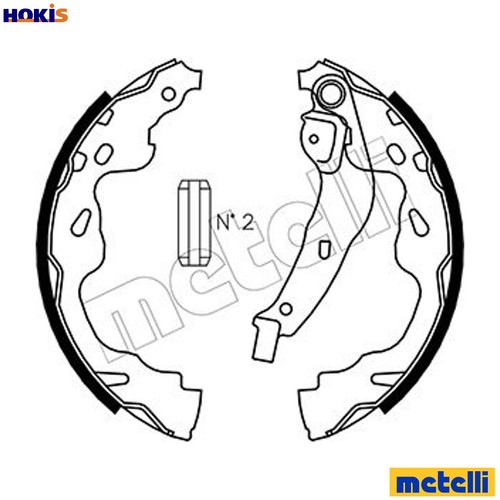 Brake shoe set - brake, for