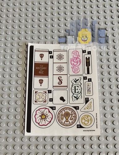 Lego wicked sticker - sheet, only