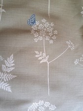 Vanessa arbuthnott Cow & Parsley Stone Cornflower designer linen fabric